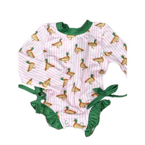 1PC Pink Mallard Swim