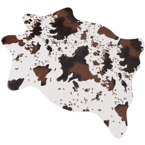 MustMat Cute Cow Print Rug Fun Faux Cowhide Area Rug Nice for Decorating Kids Room 29.5" W x 43.3" L