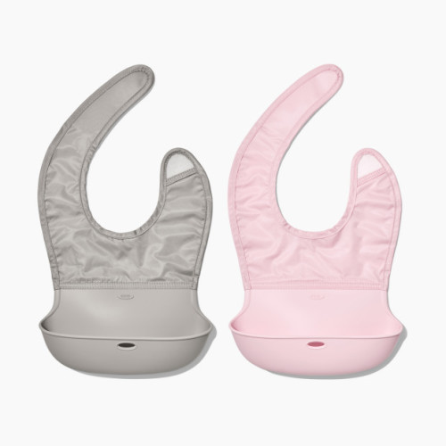 OXO Tot Roll Up Bib (2 Pack) - Blossom/Drizzle