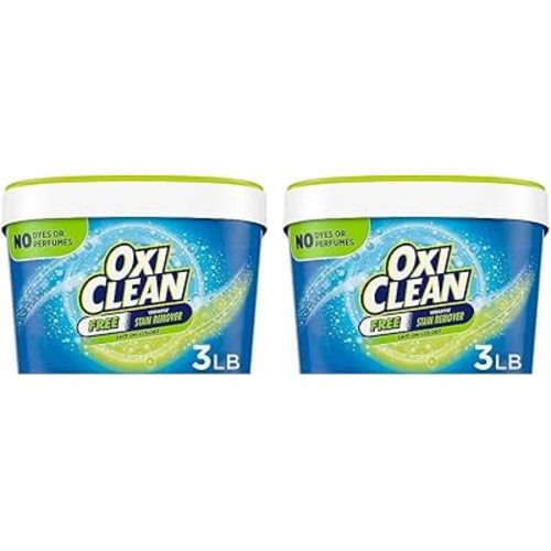 OxiClean Free Versatile Stain Remover Powder, 3 lb (Pack of 2)