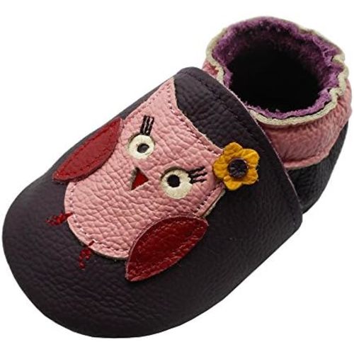YIHAKIDS Soft Sole Baby Girls Boys Shoes Infant Toddler Leather Moccasins Slippers First Walker Crib Shoes Unisex 0-36 Months
