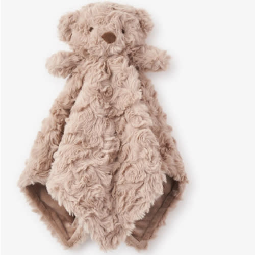 Plush Bear Baby Security Blanket
