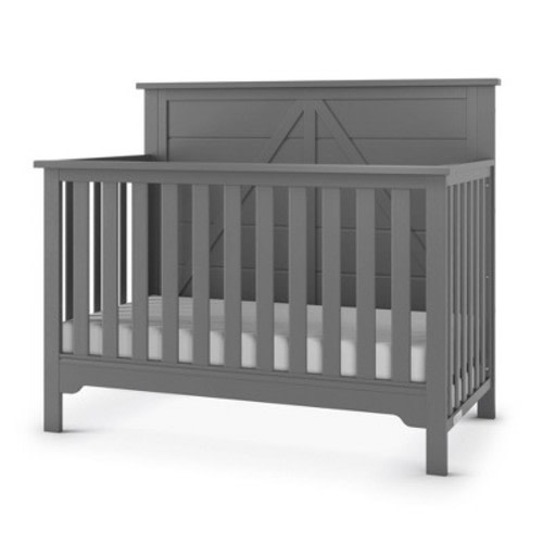Child Craft Forever Eclectic Woodland 4-in-1 Convertible Crib, Color: Brushed Pebble