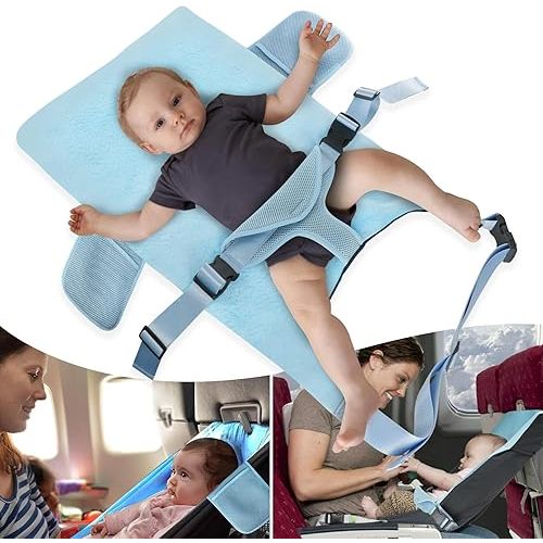 Toddler Airplane Bed for 1-12 Months Old Baby, Portable Toddler Bed, Baby Travel Essentials for Flying, Suitable for Airplanes