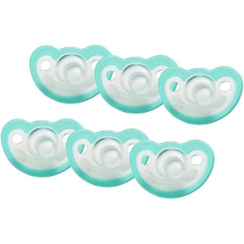 JollyPop 0-3 Months Pacifier 6 Pack Unscented - Teal