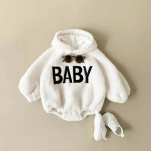 BABY Fleece Pullover Romper | RYAN AND REMI 3-6M