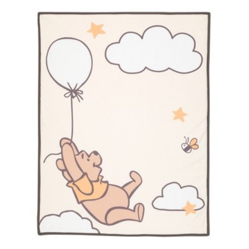 Lambs & Ivy WINNIE THE POOH Picture Perfect Baby Blanket - Beige, Animals
