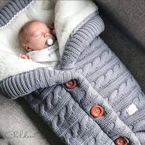 Warm Knitted Newborn Soft Baby Blanket Swaddle Wrap | EssentialsOnEarth