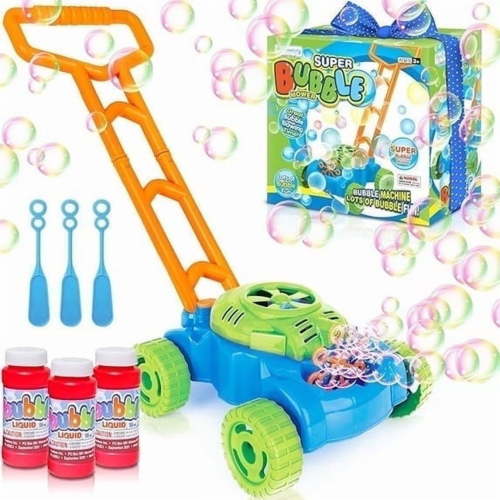 ArtCreativity Bubble Lawn Mower for Toddlers 1-3 - Bubble Blowing Toys Ages 2+ - Outdoor Summer Toy, Blue