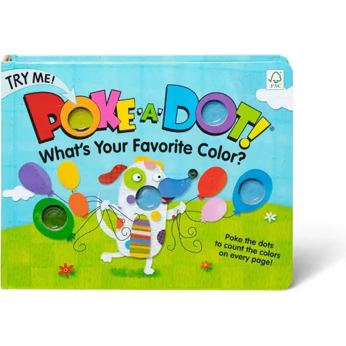 Melissa & Doug Children's Book - Poke-a-Dot: What’s Your Favorite Color (Board Book with Buttons to Pop) - FSC Certified