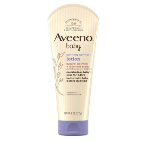 Aveeno Baby Calming Comfort Lotion With Oatmeal & Lavender Scent - 8oz