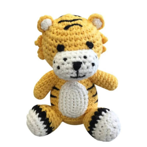 Tiger Hand Crochet Rattle – Children's Edit