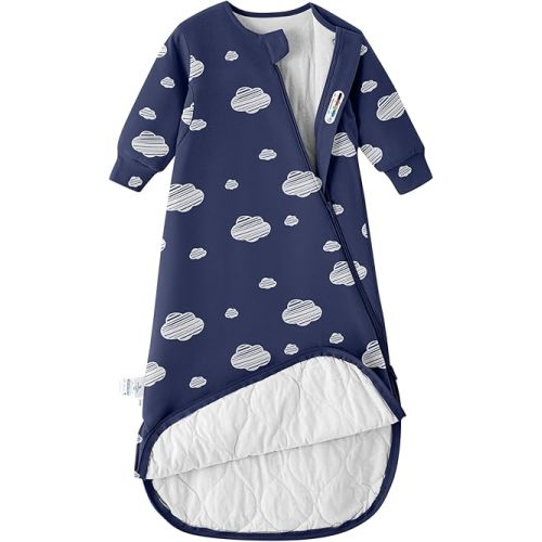 Unisex Sleeping Bag for Toddlers - 1.0 Tog Sleep Sack, 6-18Months, One Piece Long Sleeves, Wearable Blanket