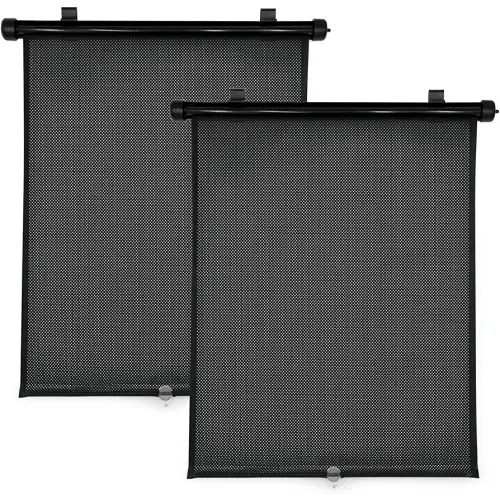 Travel Bug 2-Pack Roller Shades for Cars, Trucks, Vans, SUVs, Sun Protection for Baby