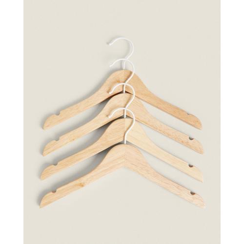 PACK OF CHILDREN’S WOODEN HANGERS (PACK OF 4) | Zara Home United States of America