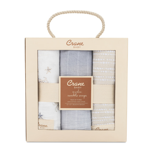 Cove Sea Life Newborn Swaddle Blanket Set | Crane Baby