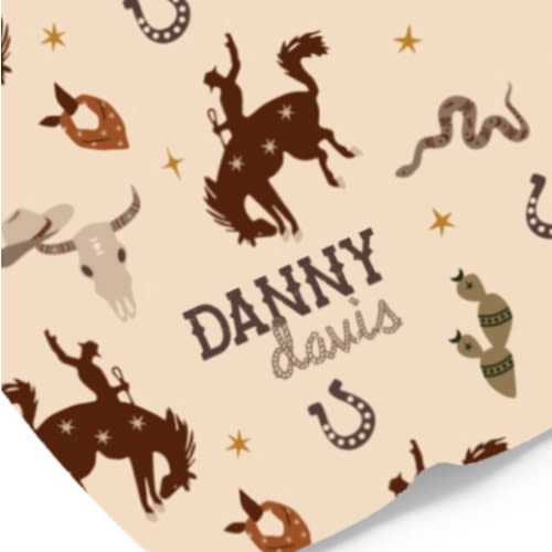 Giddy Up Personalized Kids Blanket