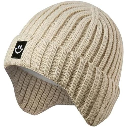 MaxNova Baby Winter Hat Toddler Beanie Hat Earflap Knit Cap for Boys Girls 0-8 Years