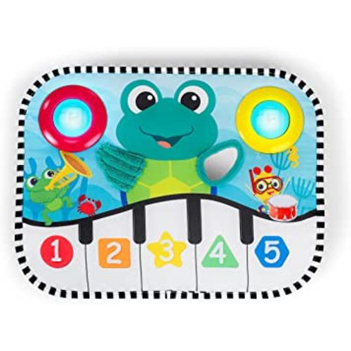 Baby Einstein Ocean Explorers Neptune's Kick & Explore Musical Kick Pad & Crib Toy, for Ages 0 Months and up