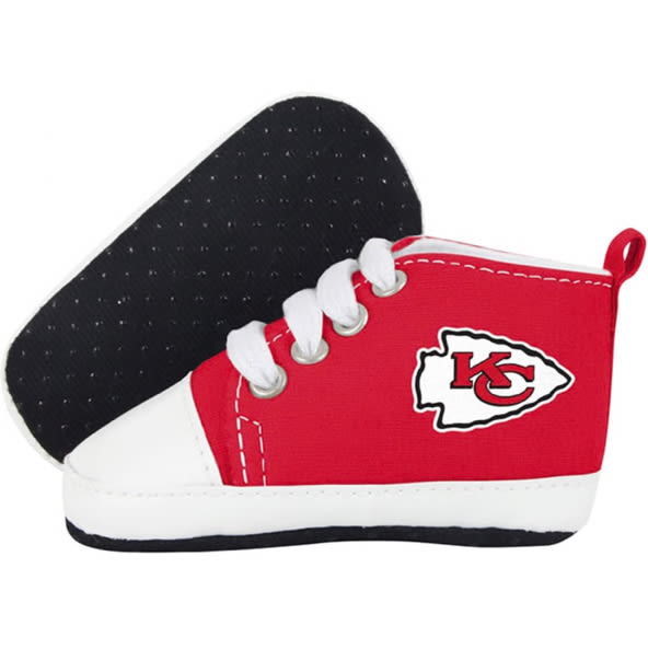 Kansas City Chiefs Red Big Logo Canvas Baby Shoes - 1600723