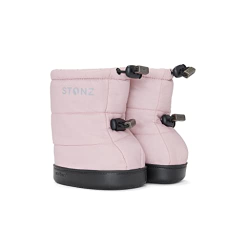 Stonz Cute Winter Toddler Puffer Boots for Babies, Warm Water Resistant Puffer Booties, Adjustable Straps for Baby Boys/Girls, Non-Slip Rubber Soles, Insulated Lining.