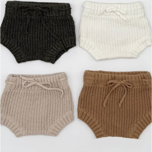 Chunky Knit Ribbed Bloomer – Olive and Cradle