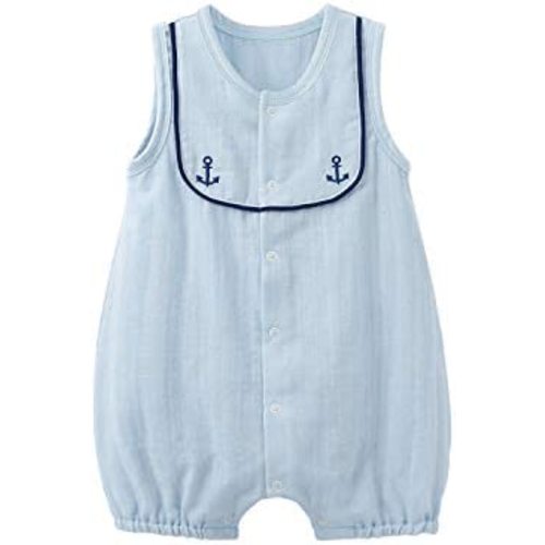 pureborn Baby Boys Girls Nautical Romper One-Piece Beach Outfit Summer Clothes 0-24 Months