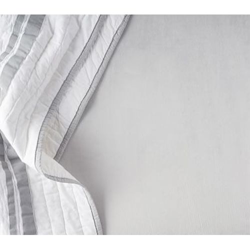 Luxe Solid Chamois Crib Fitted Sheet, Crib Fitted, Gray