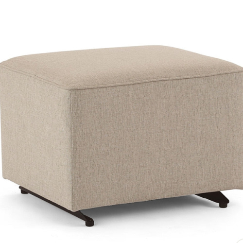 Best Chairs Gliding Ottoman with Piping