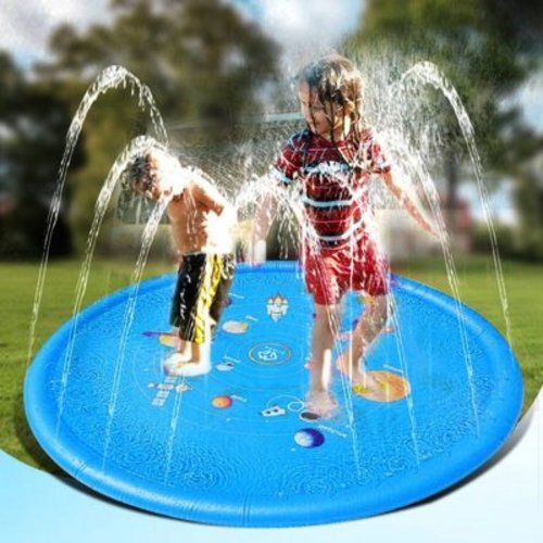 Aedavey 67" Sprinkler Splash Pad Sprinkler Pool Play Mat Inflatable Outdoor Water Toys for Baby Children Pet