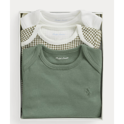 Ralph Lauren-Grow with Me Bodysuit 3 Pack