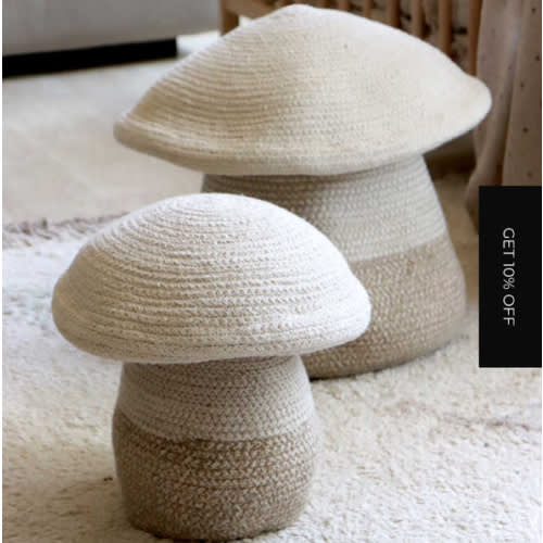 STORAGE HANDMADE BASKET MUSHROOM