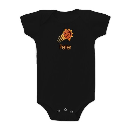 Infant Phoenix Suns Black Personalized Bodysuit