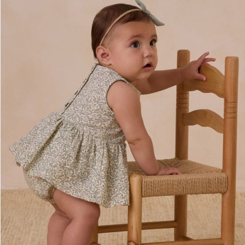 Skirted Tank Romper, Green Garden – SpearmintLOVE