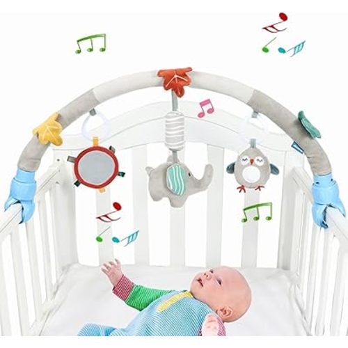 Pau1Hami1ton Baby Stroller Arch Toys, Car Seat Toys,Baby Gifts.S-19(Elephant)