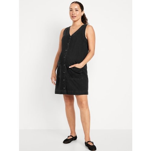 Maternity V-Neck Denim Mini Dress | Old Navy