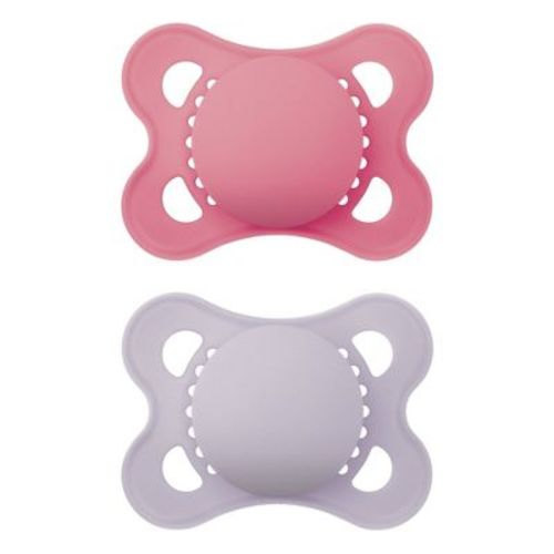 Mam Matte Original Unprinted Pacifier 0-6m - Girl - 2pc
