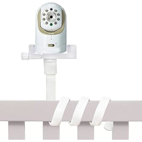 GUCHO Baby Monitor Mount for Crib,Camera Shelf Compatible with Infant Optics DXR 8 & DXR-8 Pro and Most Other Baby Monitors,Baby Monitor Holder Attaches to Crib Cot Shelves or Furniture