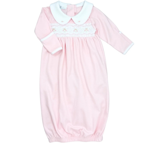 Emily Smocked Gown - Pink