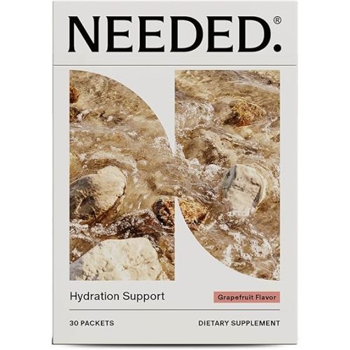 Needed. Hydration Support with Electrolytes & Trace Minerals – Electrolytes for Pregnancy & During Lactation - 30 Hydration Packets Lightly Sweetened with Real Fruit, Grapefruit