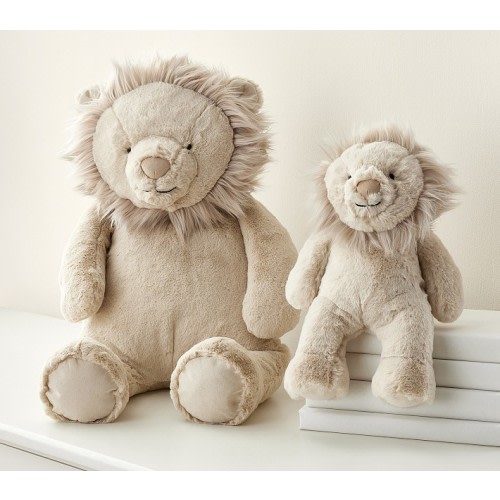 Taupe Lion Critter Plush - Medium