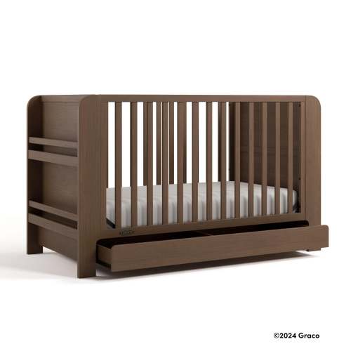 Read-with-Me® 4-in-1 Convertible Crib with Drawer and Removable Bookshelves