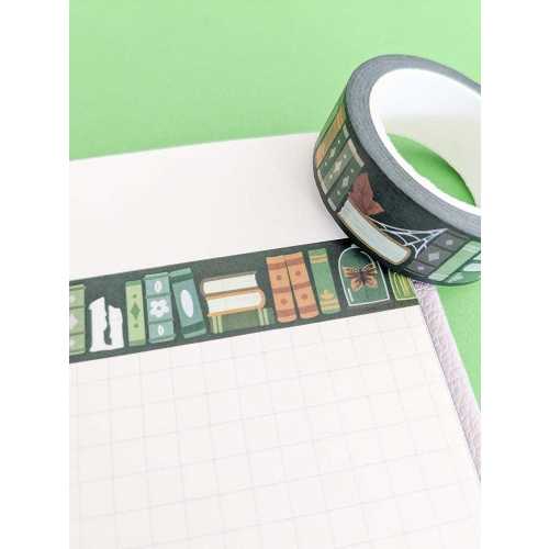 Botanist Bookcase Washi Tape - Book Lover, Librarian, Writer Gift, Craft