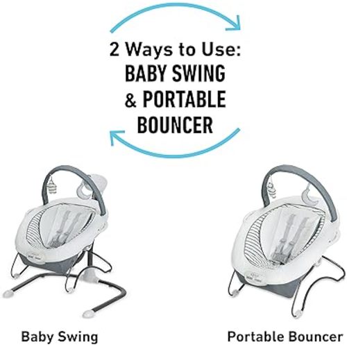 Graco Soothe ’n Sway LX Baby Swing & Portable Bouncer