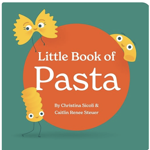 Little Book of Pasta Board Book for Babies and Toddlers about Shapes Read with Phonics and Rhymes Baby Book 0-12 Months Toddler Book Ages 1-4