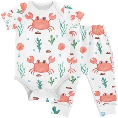 Baby Clothes Set Infant Bodysuits Pants Sets 0-24M For Boys Girls