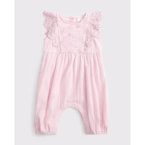 Pink Eyelit Jumpsuit