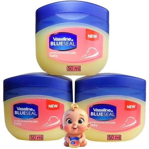 Vaseline for Babies 50ml – Hypoallergenic Protective Jelly – Prevents Diaper Rash – Convenient Travel Size – (3 Pack, each 50 ml)