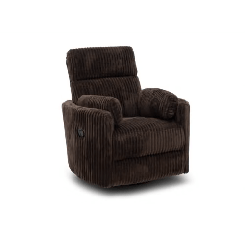 Cooper Fur Swivel Recliner | Furniture Row