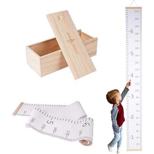 Kids Height Chart for Wall | Chart for Wall | Kids Growth & Measuring Chart in Inches | Fun & Stylish Height Tracker for Children
